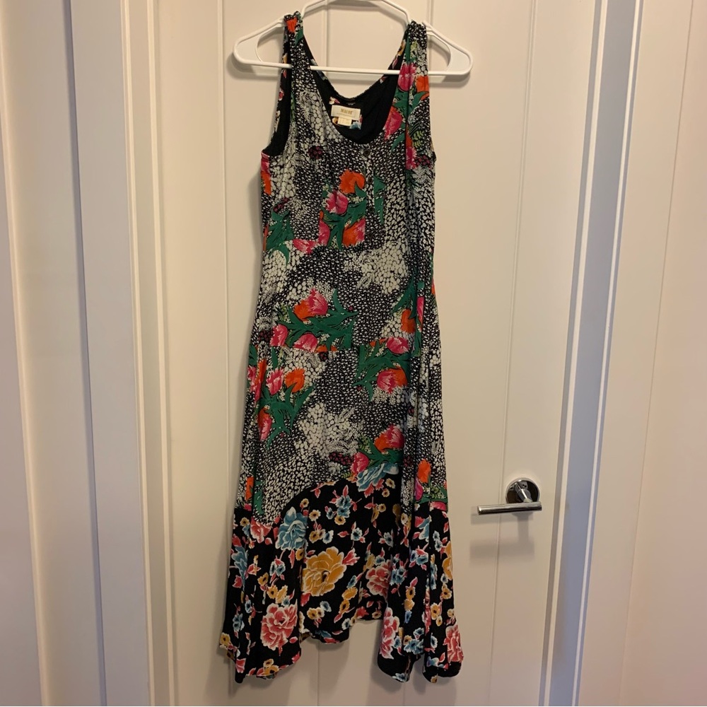 Mauve by Anthropologie midi Patterned sleeveless Dress